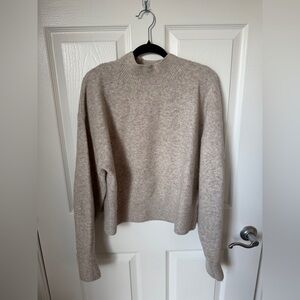 & Other Stories Soft Beige Turtleneck Sweater